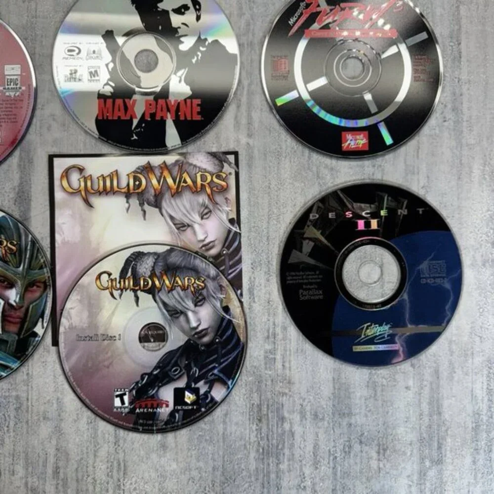 Big Vintage PC Computer Game Lot Working Tested Loose